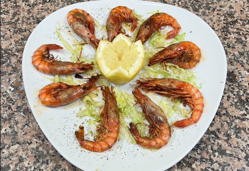 GAMBAS A LA PLANCHA